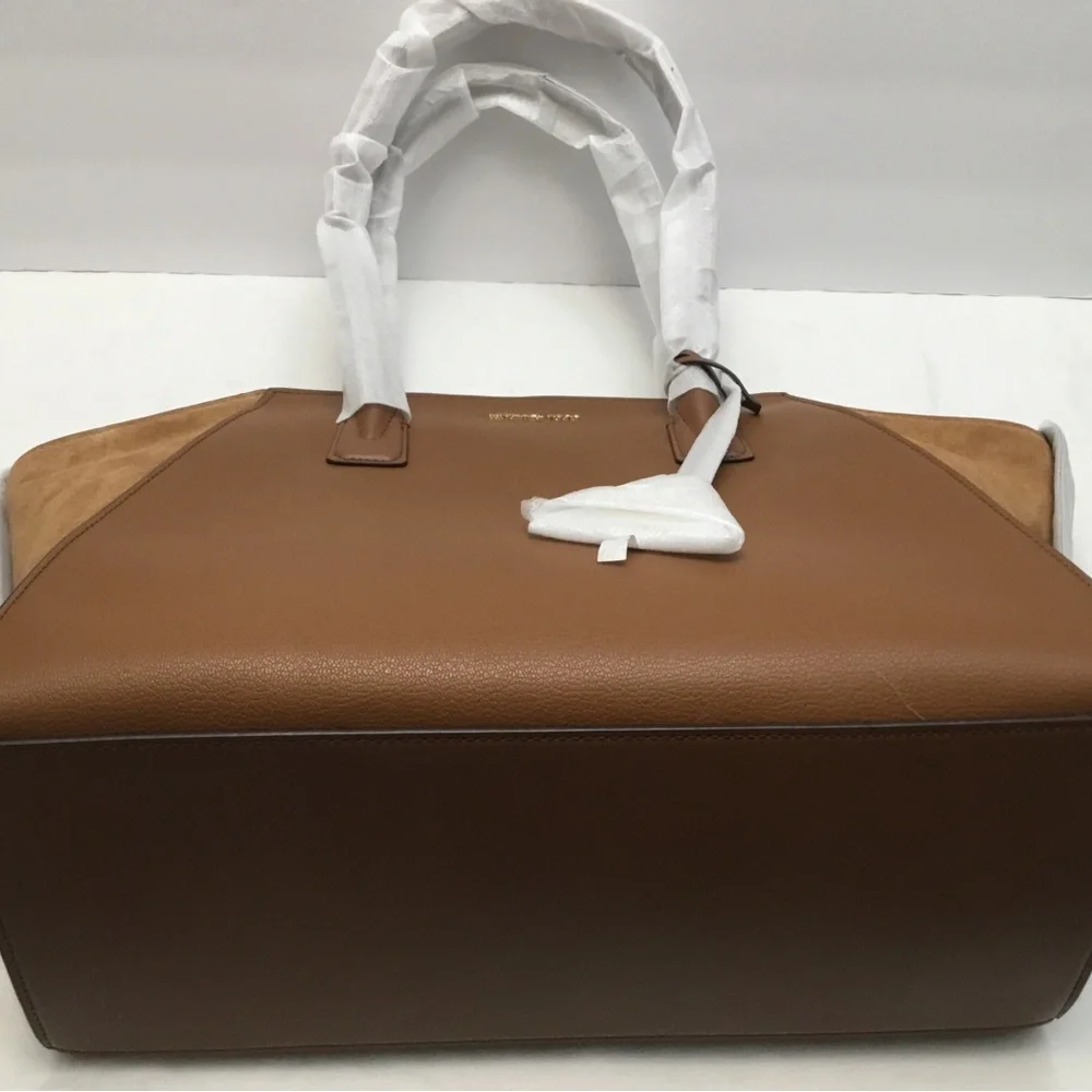 Michael Kors Brown Leather Tote Bag